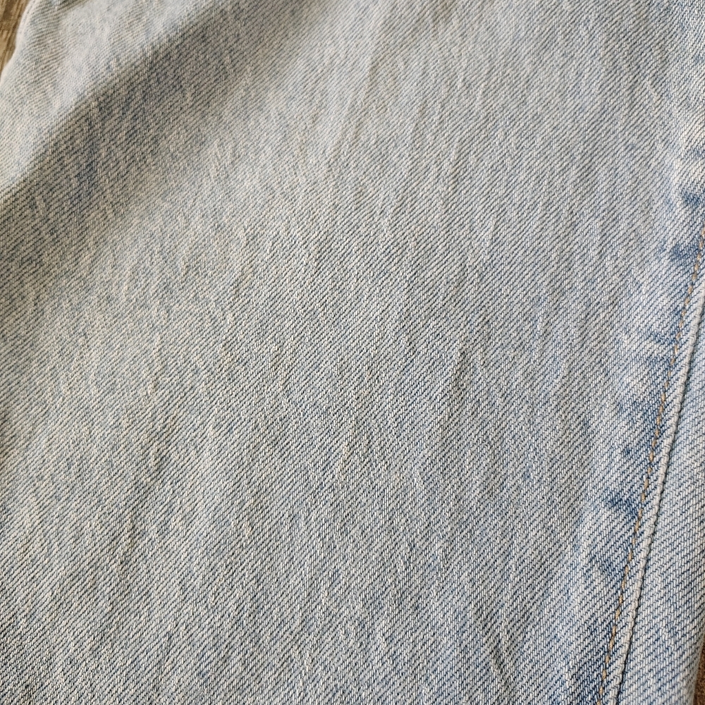 Loft Cuffed Wide Leg Denim Lightwash Jeans - Picture 8 of 15